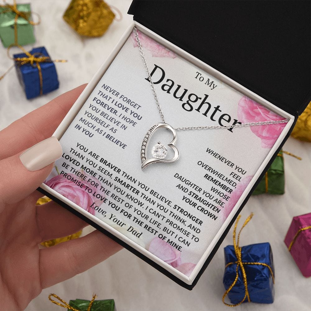 Collar de amor para siempre para mi hija, papá 