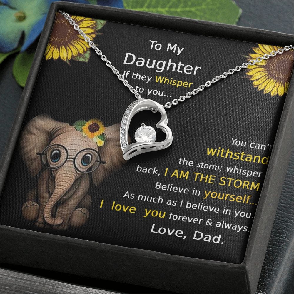Collar Para Hija De Papá Para Siempre Amor