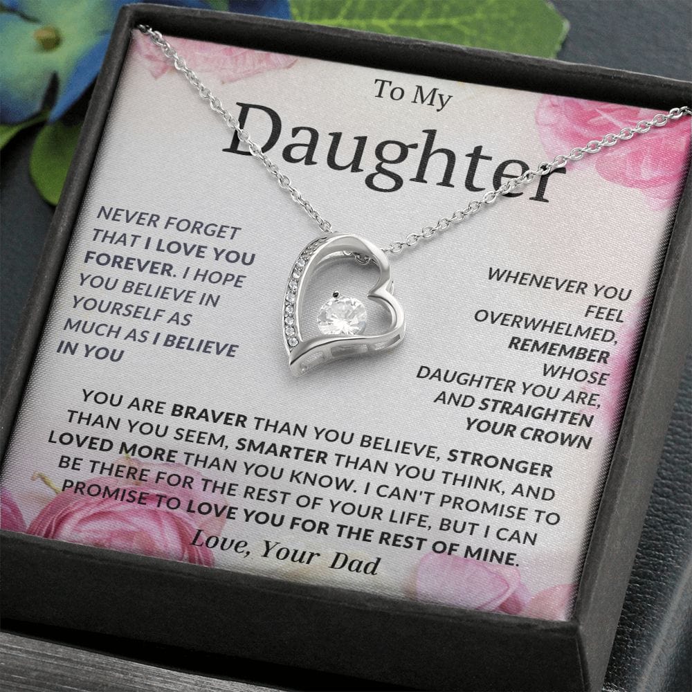 Collar de amor para siempre para mi hija, papá 