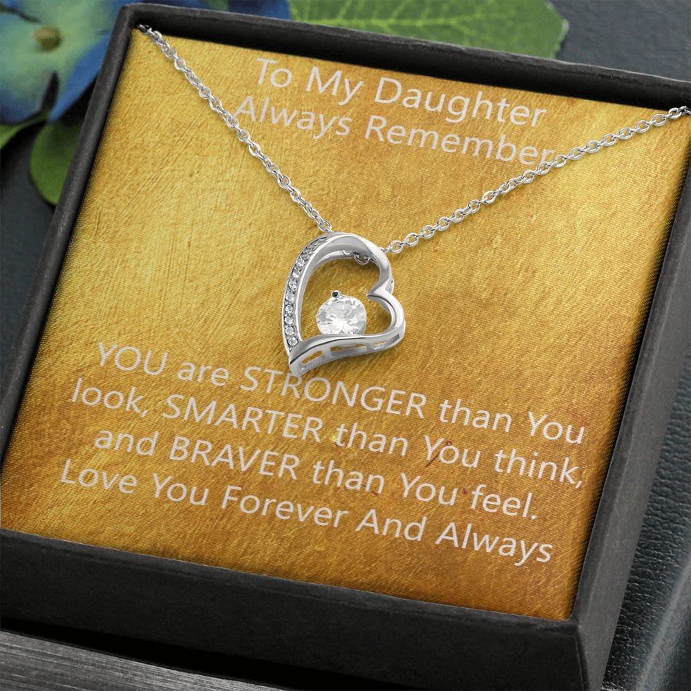 Stronger Forever Love Necklace A Delicate Understated Beauty