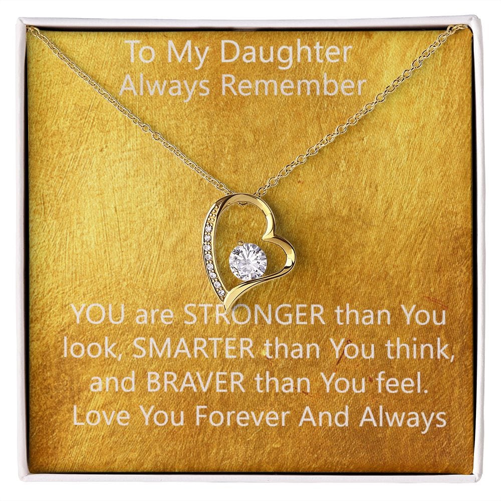 Stronger Forever Love Necklace A Delicate Understated Beauty
