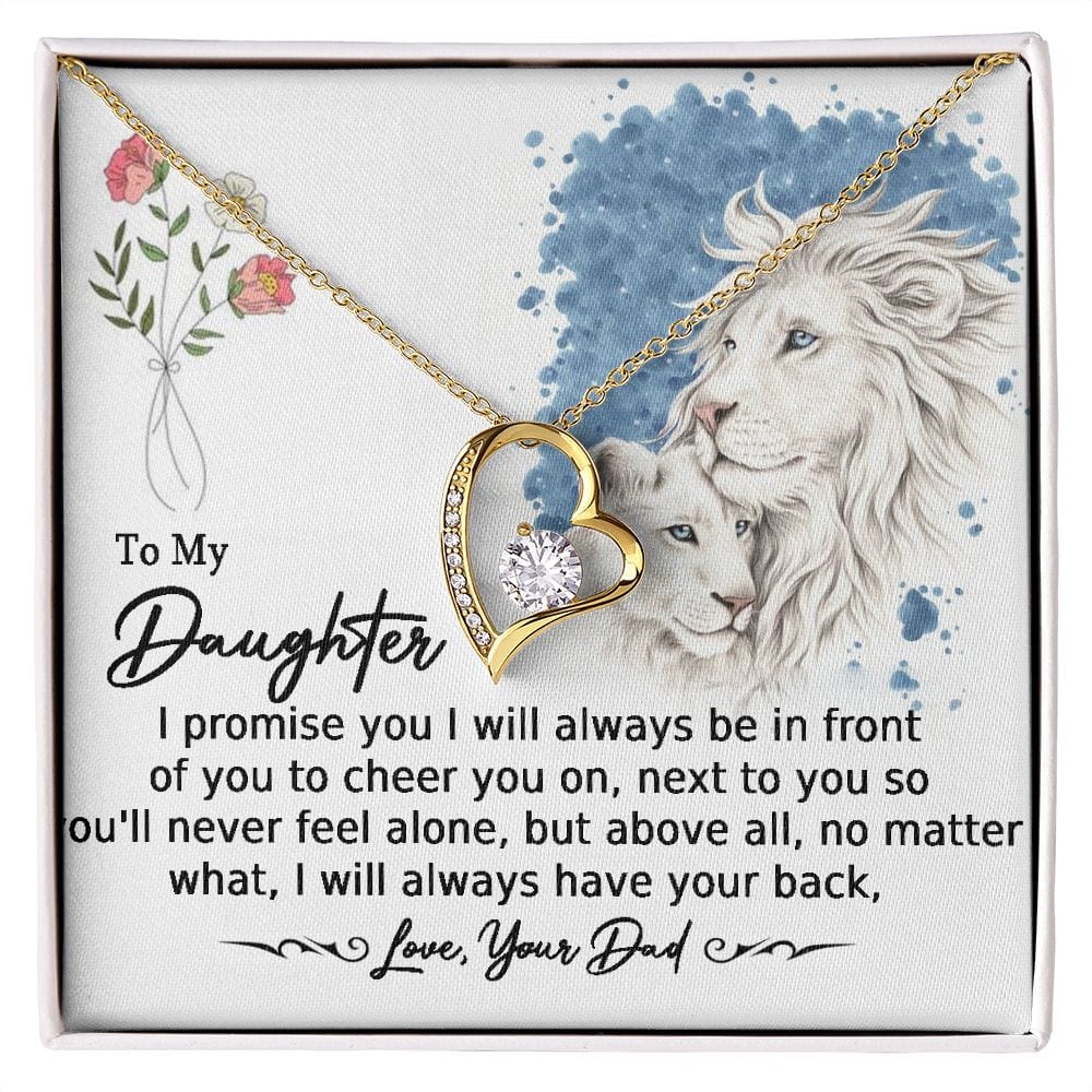 Collar de amor para siempre a mi hija, lo prometo 