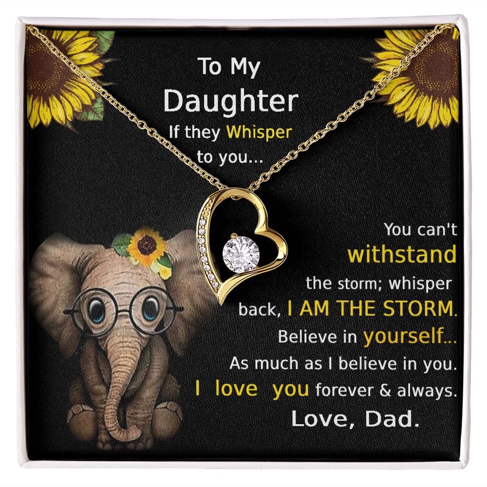 Collar Para Hija De Papá Para Siempre Amor