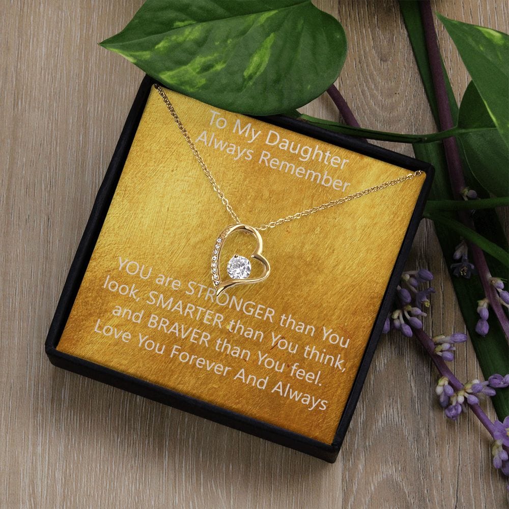 Stronger Forever Love Necklace A Delicate Understated Beauty