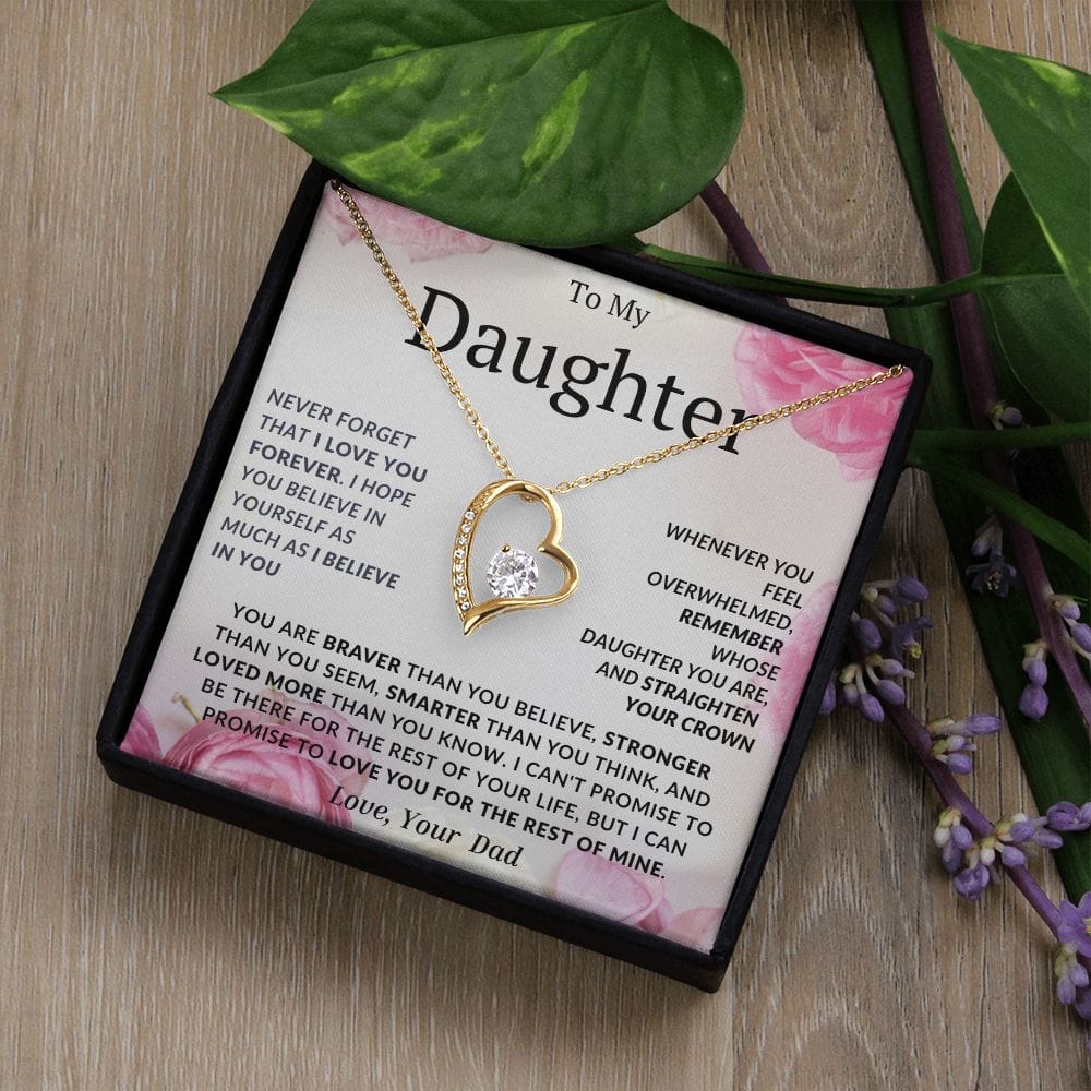 Collar de amor para siempre para mi hija, papá 