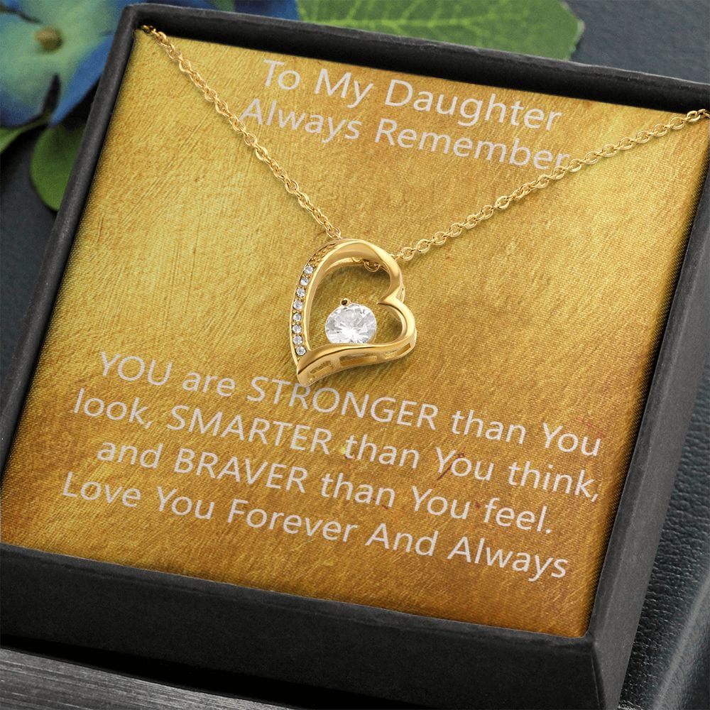 Stronger Forever Love Necklace A Delicate Understated Beauty