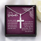 To My Soulmate-In your smile -Stainless Steel Cross Necklace W/ Snake Chain