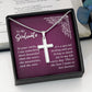 To My Soulmate-In your smile -Stainless Steel Cross Necklace W/ Snake Chain
