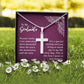 To My Soulmate-In your smile -Stainless Steel Cross Necklace W/ Snake Chain